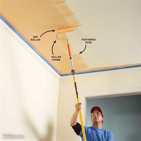 painting ceiling walls near wall